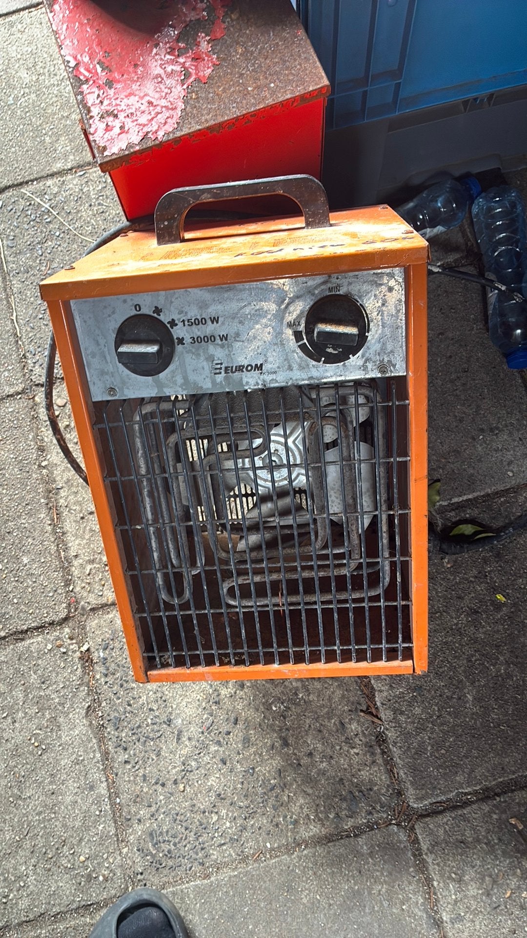 Elektronische werkplaatskachel tekoop, Ophalen of Verzenden, Zo goed als nieuw, Elektroden