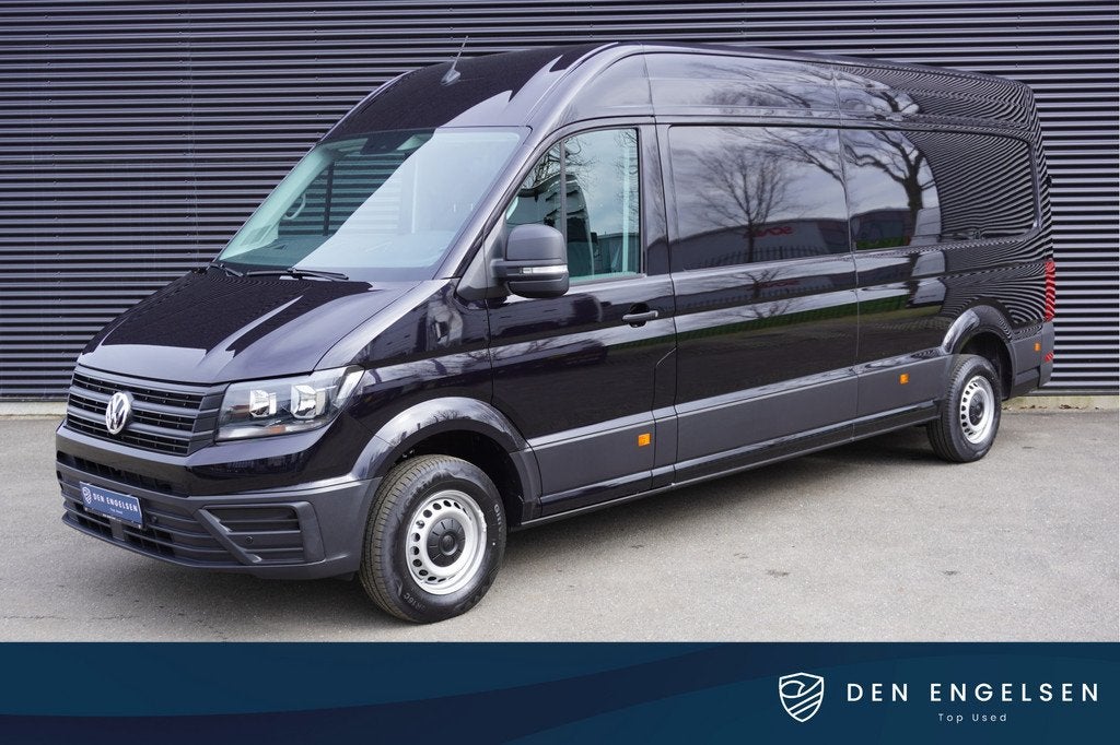 Volkswagen Crafter 177pk Automaat L4H3/L3H2 Camera Apple Car, Auto's, Stof, Gebruikt, Zwart, 4 cilinders