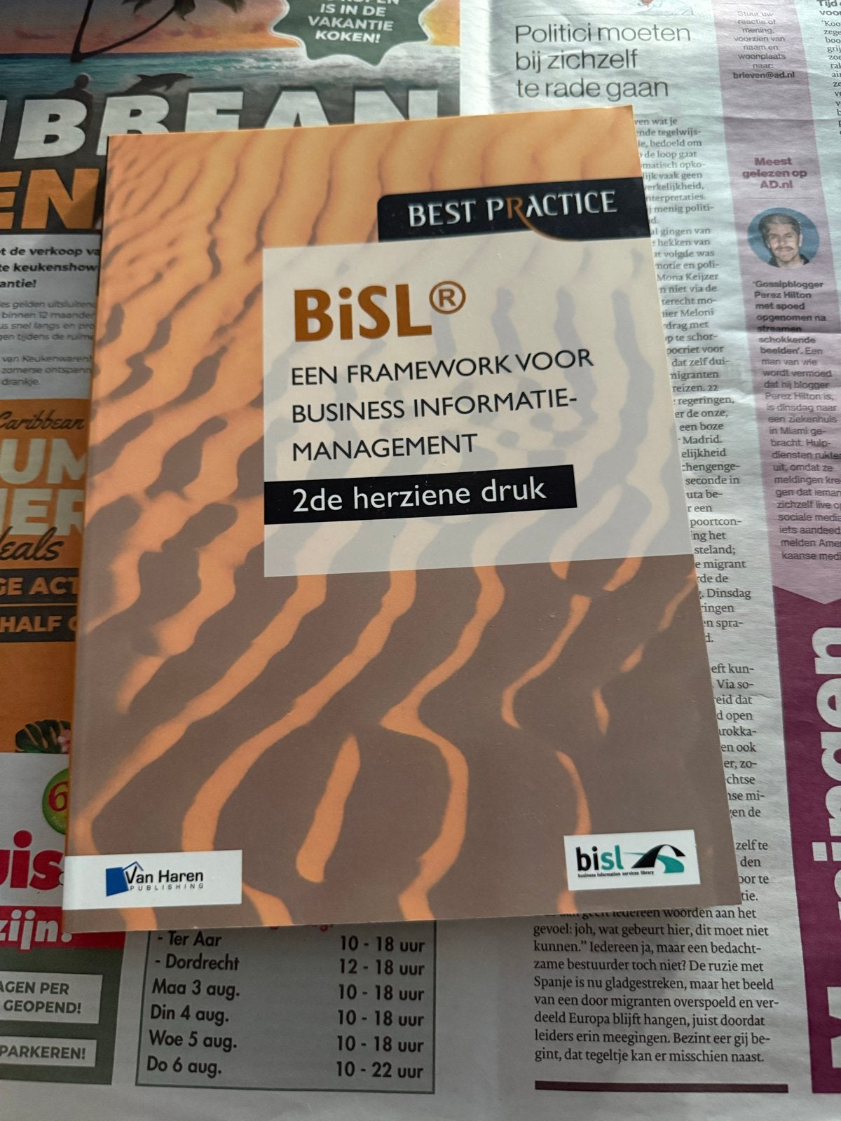 BiSL: Een framework voor Business Informatiemanagement, Boeken, Ophalen of Verzenden, Gamma, Nieuw, HBO