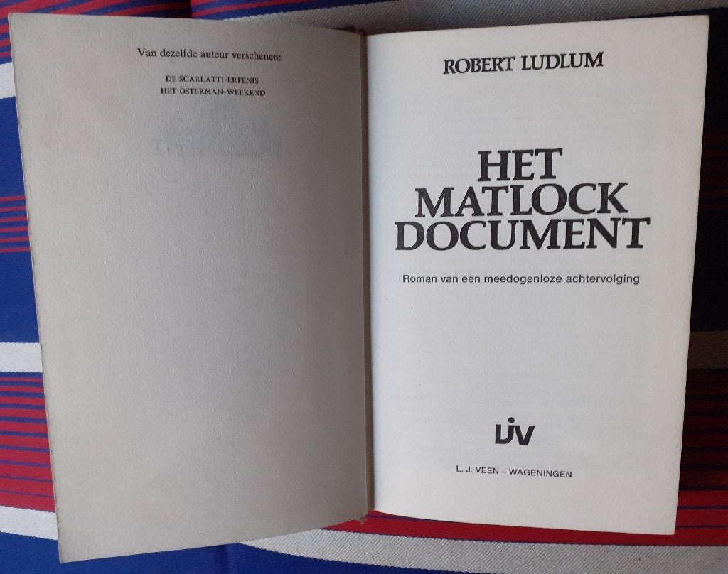 Het Matlock Document - Robert Ludlum, Ophalen of Verzenden, Zo goed als nieuw, Robert Ludlum