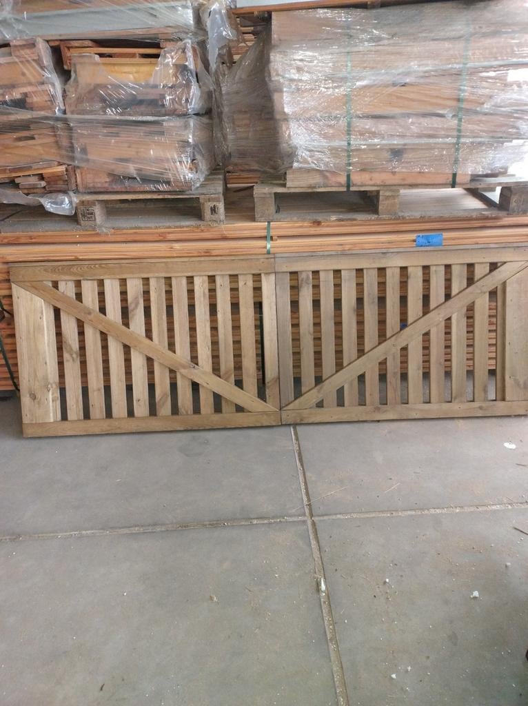 Dubbele poort 80x240, Tuin en Terras, Ophalen, 200 cm of meer
