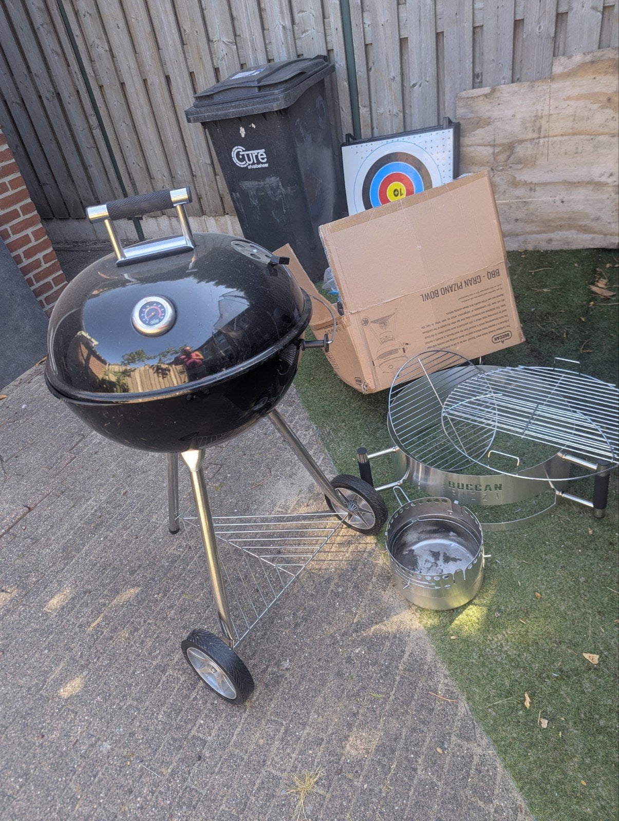 Buccan BBQ Houtskoolbarbecue Bolle Beuker XL - 55 cm, Tuin en Terras, Ophalen, Zo goed als nieuw, Buccan BBQ, Met accessoires