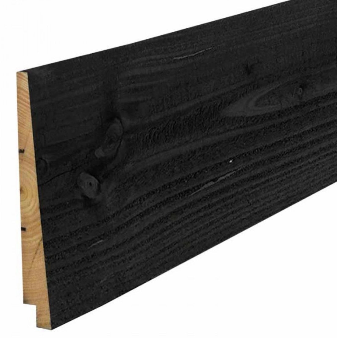 Zwart Zweeds Rabat, 3m en 4m, Doe-het-zelf en Verbouw, Minder dan 25 mm, Nieuw, Plank, 300 cm of meer