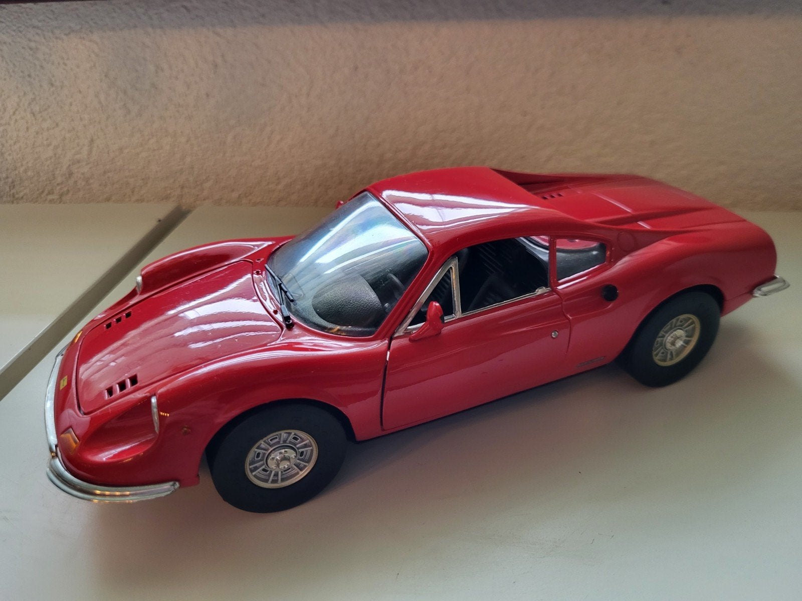 Ferrari 246 GT Dino Anson 1:18 modelauto (mist ruitenwisser), Ophalen of Verzenden, Gebruikt, Auto, Anson
