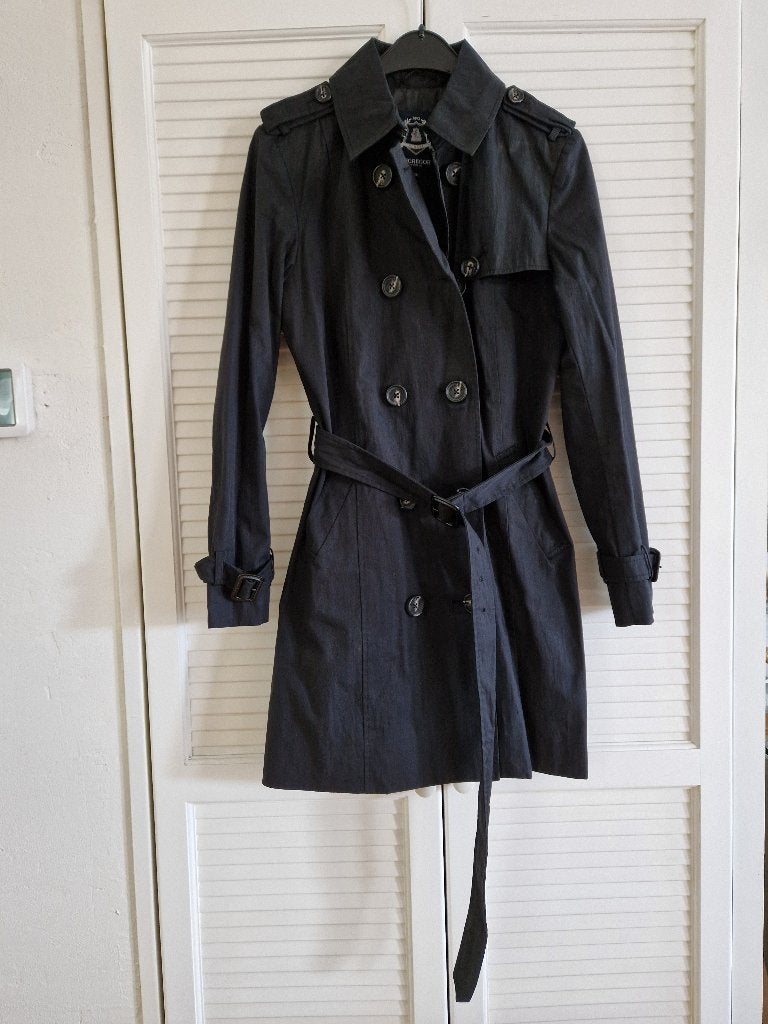 Mc Gregor Classic Trenchcoat maat 36, Ophalen, McGregor, Zwart, Nieuw