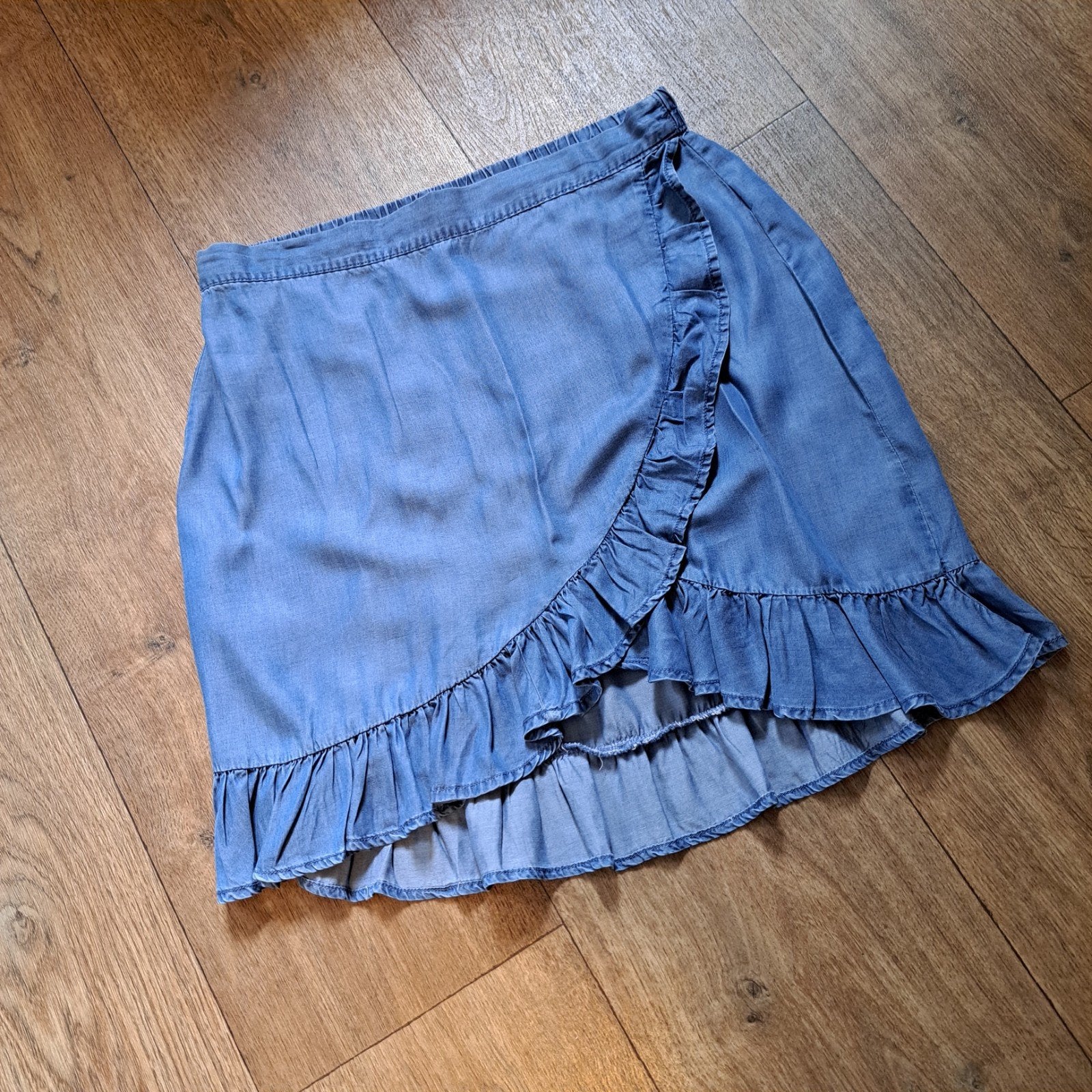 soepel spijkerrokje mt. L, Blauw, Maat 42/44 (L), Ophalen of Verzenden, Zo goed als nieuw