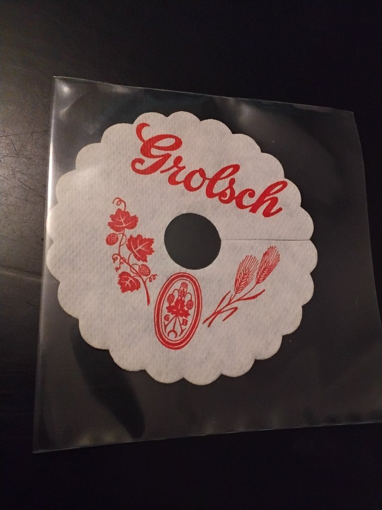 Grolsch oude druppelvanger viltje, Verzamelen, Ophalen of Verzenden, Nieuw, Viltje(s), Grolsch