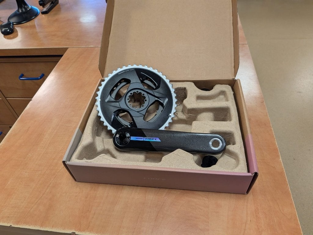 Sram Force AXS PM Wide D2 Powermeter 172.5mm 43-30T 12V - Zw, Nieuw, Racefiets, Carbon, Ophalen