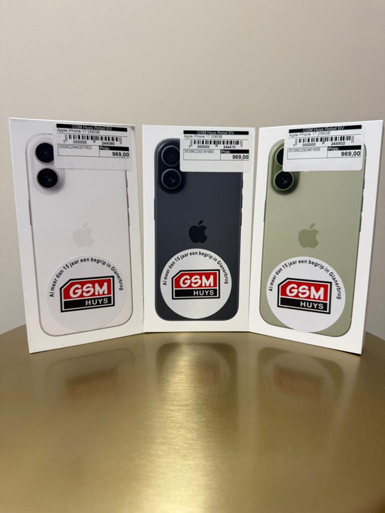 GSM Huys - Apple iPhone 17 Nieuw in Doos - Diverse kleuren, Telecommunicatie, Mobiele telefoons | Apple iPhone, Nieuw, 256 GB