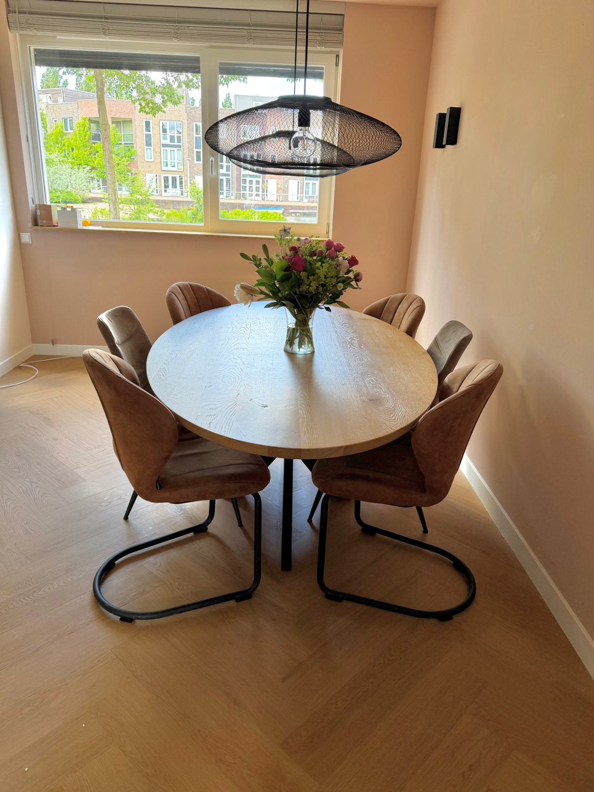 Table du Sud ovalen eikenhouten eettafel 210*120, Huis en Inrichting, Tafels | Eettafels, Ophalen, Gebruikt, 100 tot 150 cm, 200 cm of meer