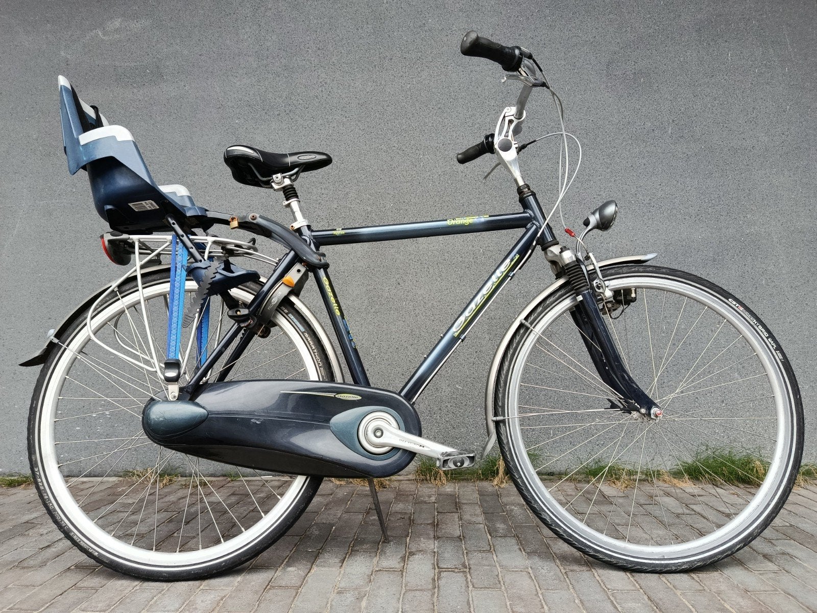 Gazelle Orange Hybrid 7 versn AXA slot kinderzietje 

- 28 i, Ophalen, Minder dan 10 versnellingen, Zo goed als nieuw, Gazelle