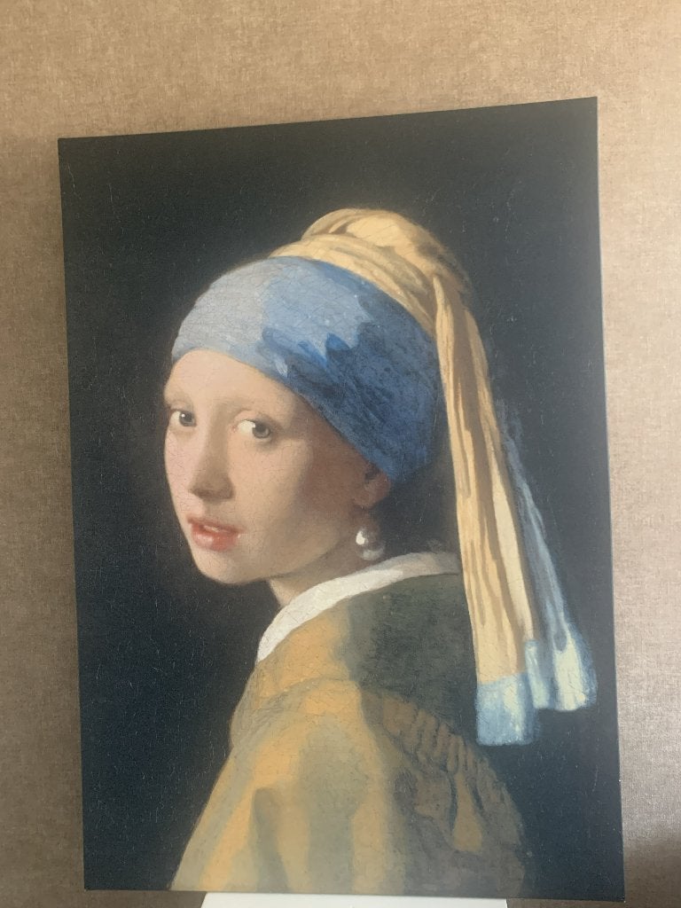 Canvas schilderij Het meisje met de Parel, Ophalen, Zo goed als nieuw, Schilderij, 75 – 100