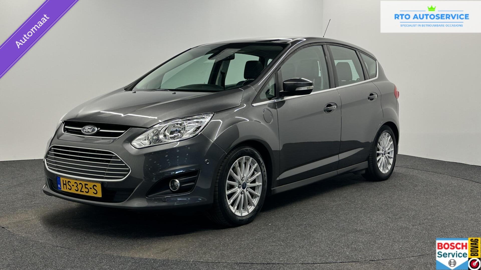 Ford C-Max 2.0 Plug-in Hybrid Titanium Plus LEER PANO CAMERA, Auto's, Gebruikt, 4 cilinders, Met garantie (alle), Bedrijf