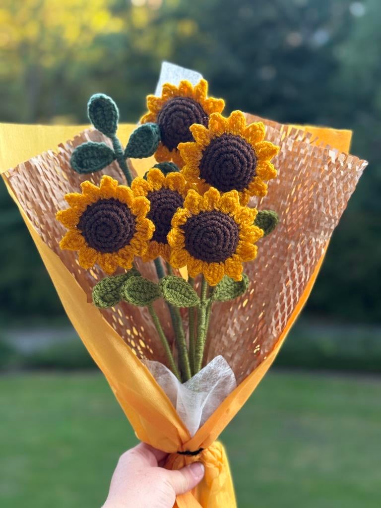 handgemaakte zonnebloemen, Ophalen of Verzenden