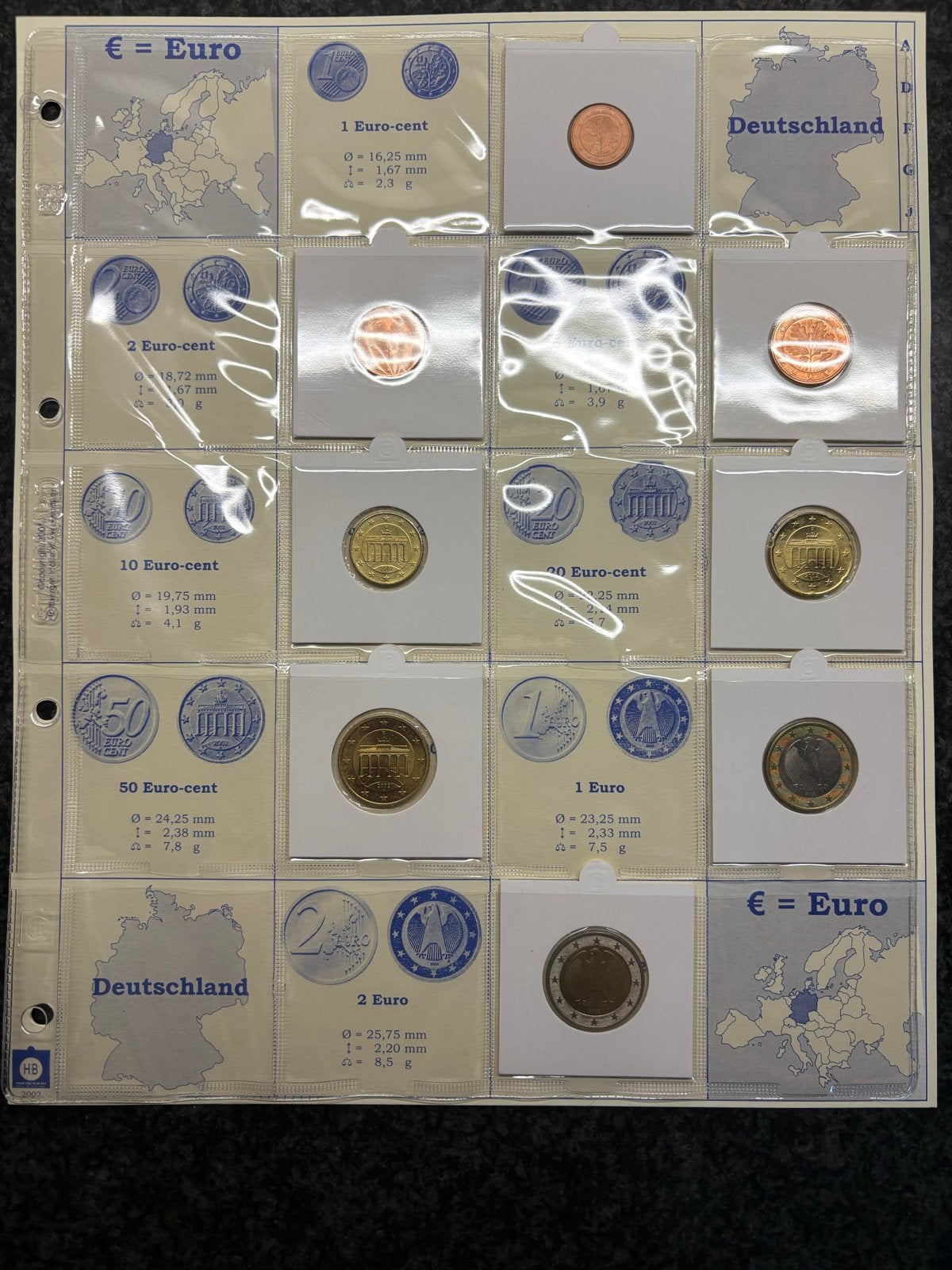 Duits Euro Muntenset 2002 - Complete Serie, Postzegels en Munten, Ophalen of Verzenden, Duitsland, Overige waardes, Setje