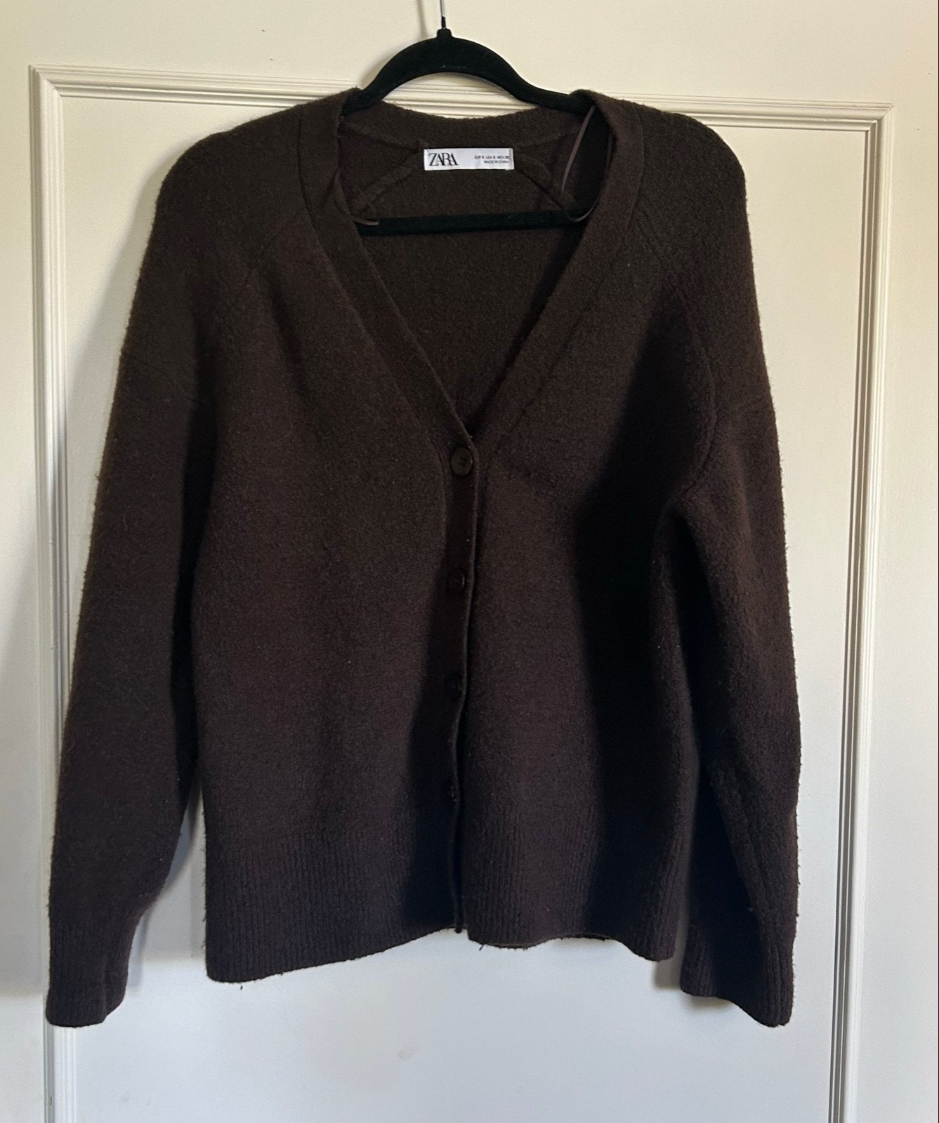 Donkerbruin Zara vest maat S, Verzenden, Zo goed als nieuw, Maat 36 (S), Bruin