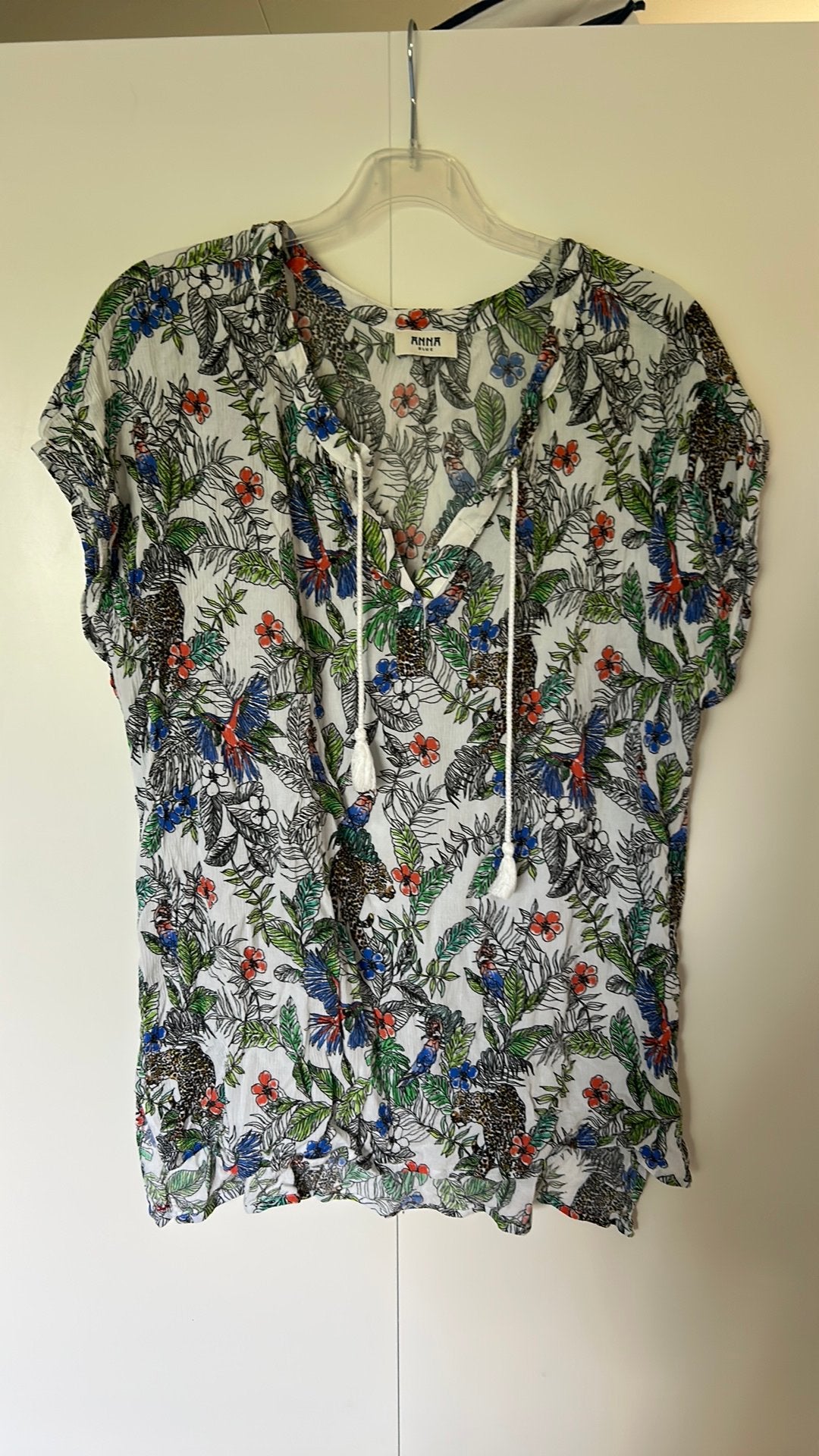 Anna Blue xxl heel luchtig shirt katoen, Verzenden, Zo goed als nieuw, Maat 46/48 (XL) of groter, Blauw