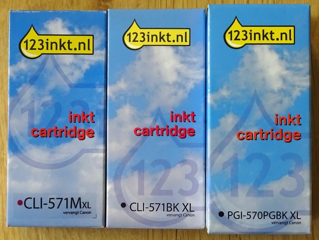 3 INKTCARTRIDGES voor CANON PRINTER, Ophalen of Verzenden, Nieuw, Cartridge, Canon
