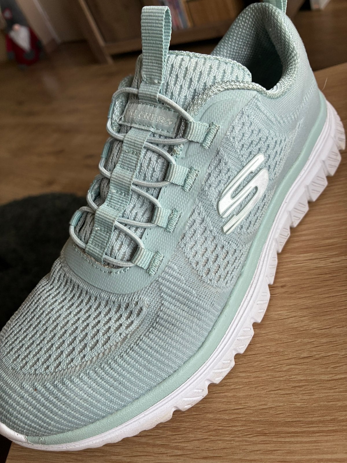 Skechers mint groen maat 37, Kleding | Dames, Ophalen, Zo goed als nieuw, Groen, Sneakers of Gympen
