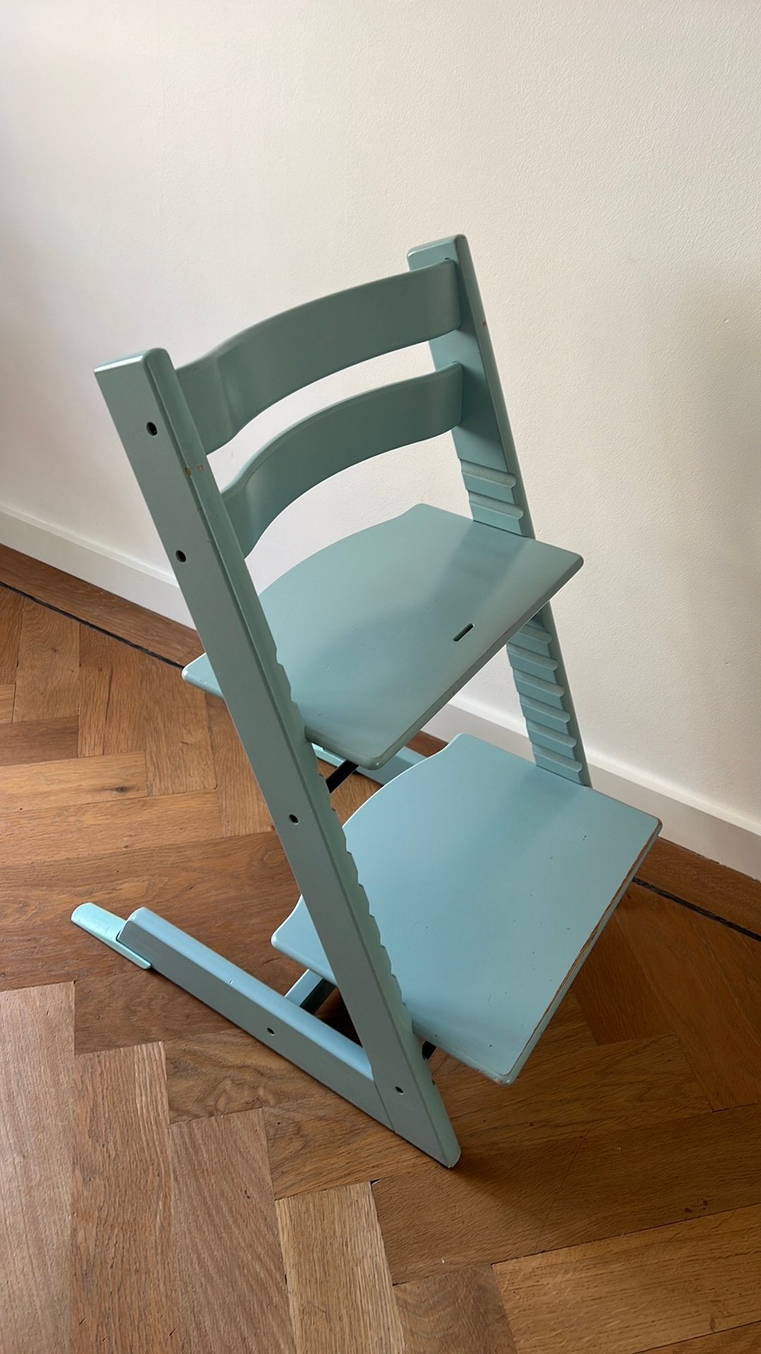 Stokke kinderstoel mint groen Tripp Trapp, Ophalen, Zo goed als nieuw, Meegroeistoel