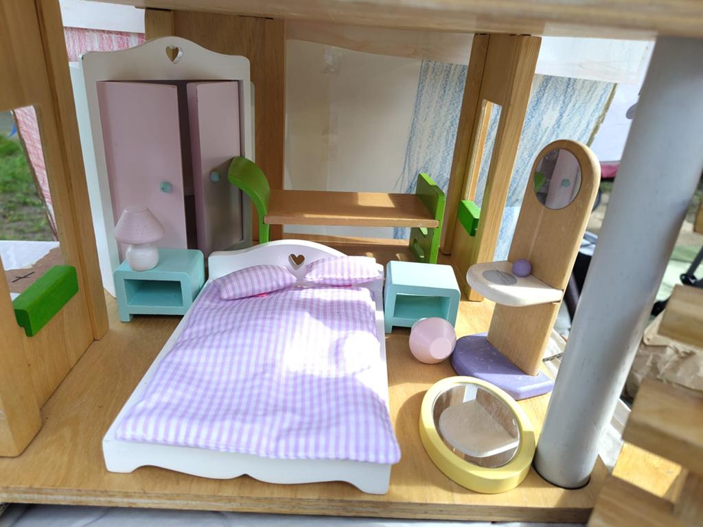 Plantoys slaapkamer, Ophalen of Verzenden, Gebruikt, Poppenhuis