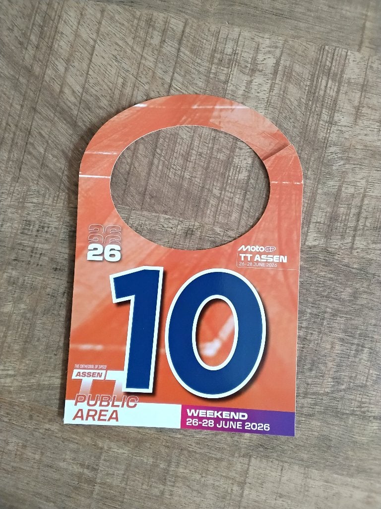 Tt assen 2026 parkeerkaart, Ophalen of Verzenden, Nieuw, Motoren