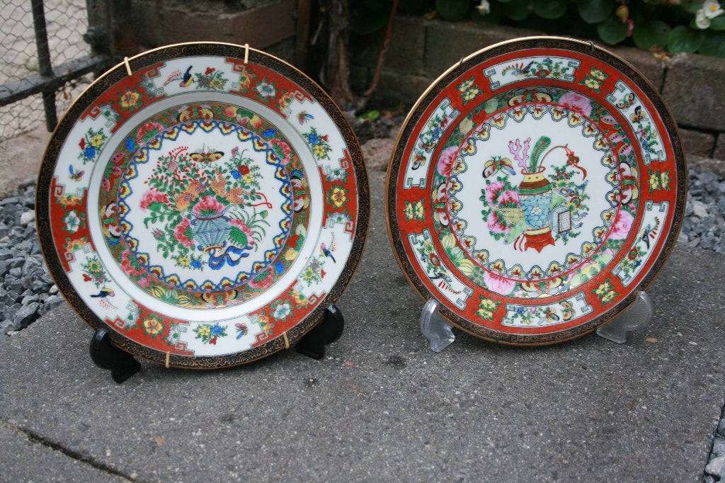 2 fraaie Chinese porseleinen wandborden, Ophalen of Verzenden