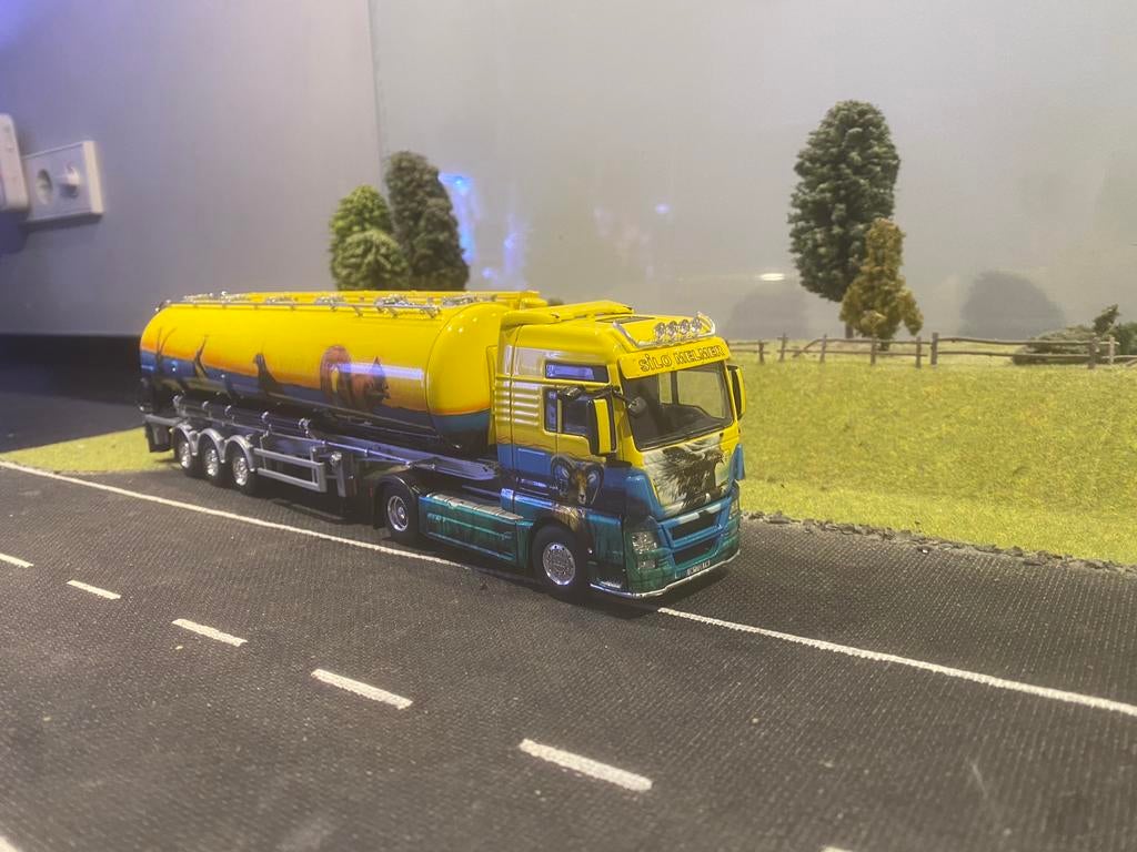 Man tga met bulkoplegger van Silo Melner, Ophalen of Verzenden, Zo goed als nieuw, Bus of Vrachtwagen, Wsi