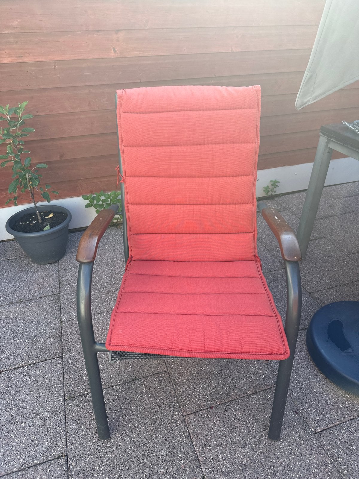 Hartman Tuinset met 4 stoelen en tafel, Gebruikt, Eettafel, 6 zitplaatsen, Aluminium