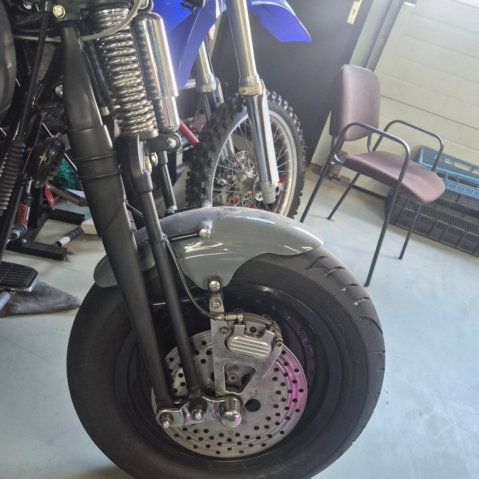 Springer voorvork Softail compleet, Motoren, Ophalen, Gebruikt
