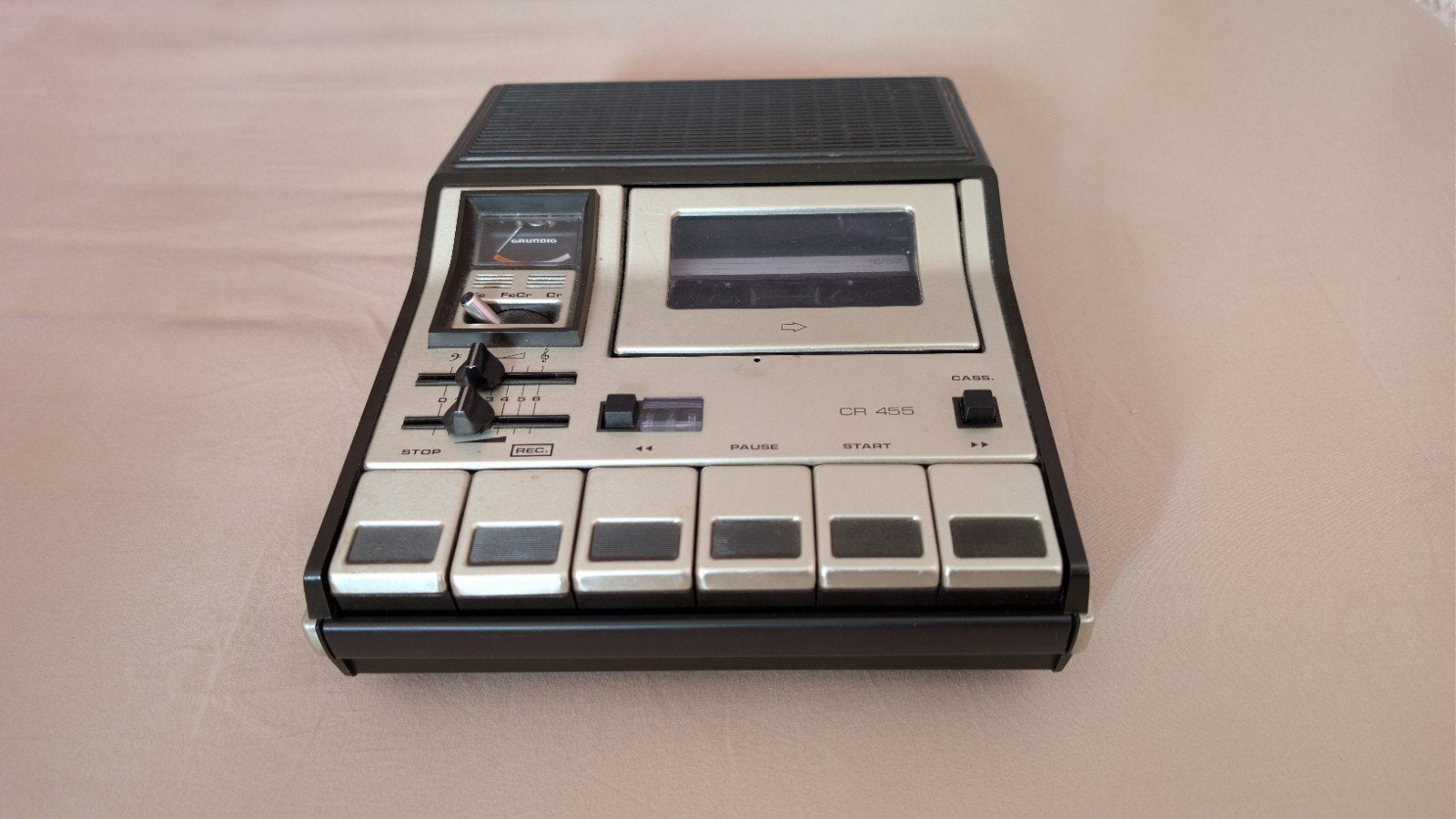 Grundig CR455 Cassette Speler en Recorder - Goede Staat, Ophalen of Verzenden