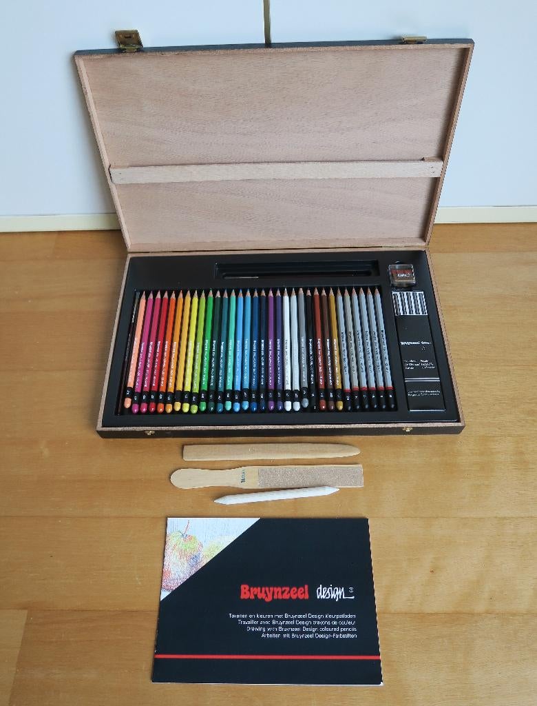 Bruynzeel Design luxe tekenkist zgan, Ophalen of Verzenden, Zo goed als nieuw, Potlood of Stift