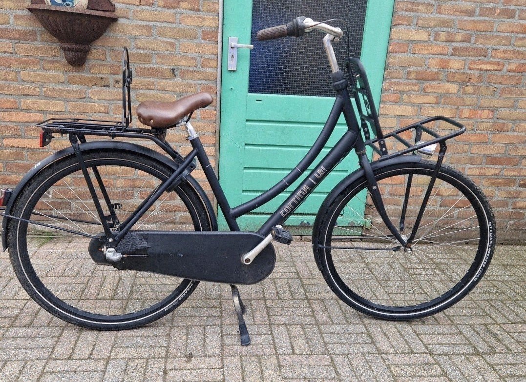 Cortina U4 Transportfiets zwart Dames 28 inch - Mat Zwart, Fietsen en Brommers, Gebruikt, Versnellingen, 56 cm of meer, Ophalen