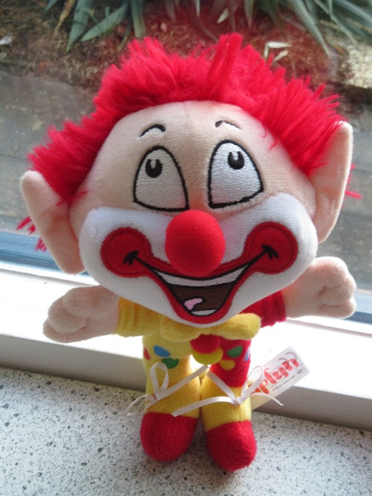 Clown Clapou mascotte van Vakantiepark Capfun, Overige typen, Ophalen of Verzenden, Zo goed als nieuw, Middelgroot (20 tot 80 cm)