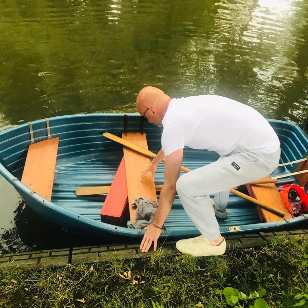 Talamax elektrische buitenboordmotor met accu, Ophalen of Verzenden, Gebruikt, Motor en Techniek