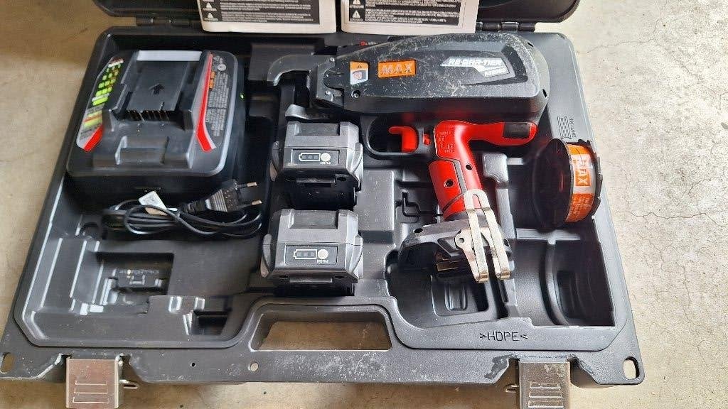 Max RB398S Accu Vlechtmachine Vlechttang Vlechtapparaat, ., Ophalen of Verzenden, Zo goed als nieuw, .
