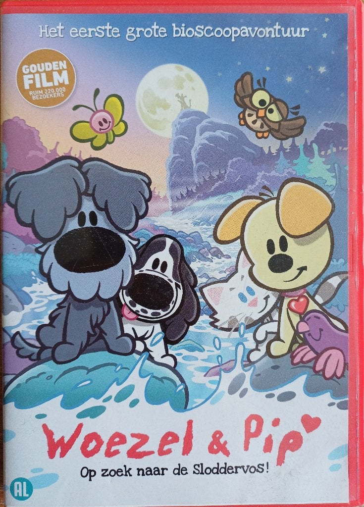 2+1 GRATIS! DVD Woezel & Pip - Op zoek naar de Sloddervos, Cd's en Dvd's, Dvd's | Kinderen en Jeugd, Avontuur, Alle leeftijden