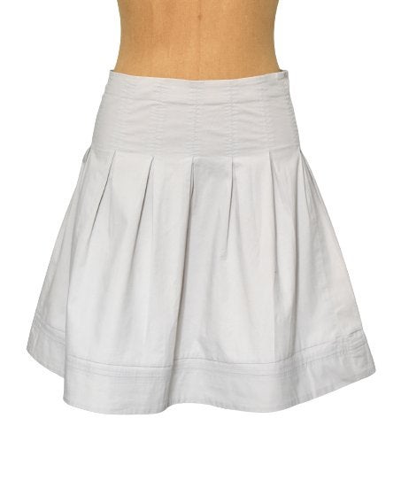 Reiss plooi rok, katoen rokje, kaki/beige, Mt. S, Kleding | Dames, Reiss, Zwart, Ophalen of Verzenden, Zo goed als nieuw
