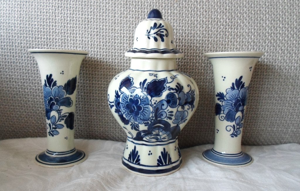 Miniatuur kaststel Goedewaagen. Delfts blauw., Antiek en Kunst, Ophalen of Verzenden