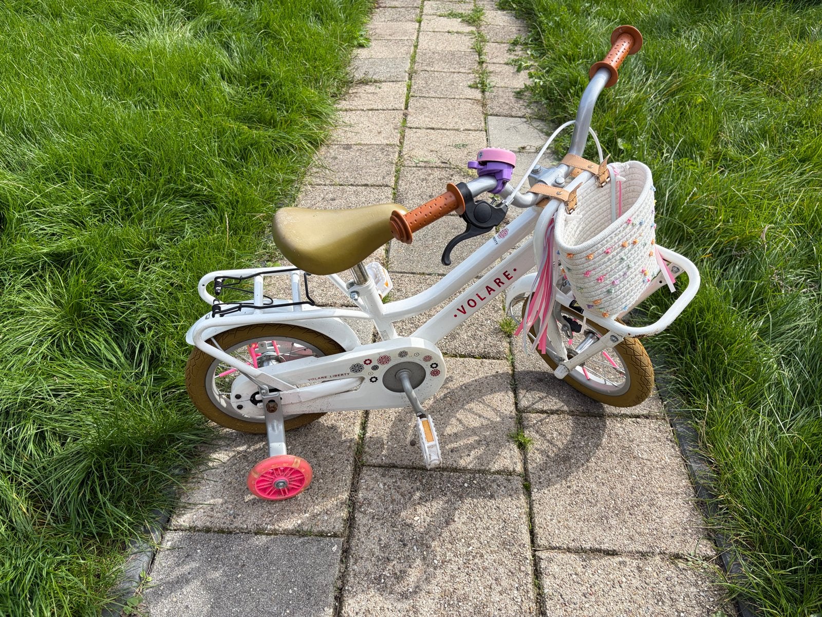 Volare Liberty Kinderfiets (12 inch), Fietsen en Brommers, Ophalen, Zijwieltjes, Velgrem, Minder dan 16 inch