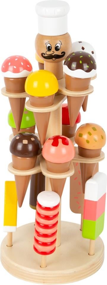 Houten ijskraam Luigi inc. 15 ijsjes, Kinderen en Baby's, Speelgoed | Speelkeukens, Nieuw, Speelkeuken-accessoire, Hout, Ophalen of Verzenden