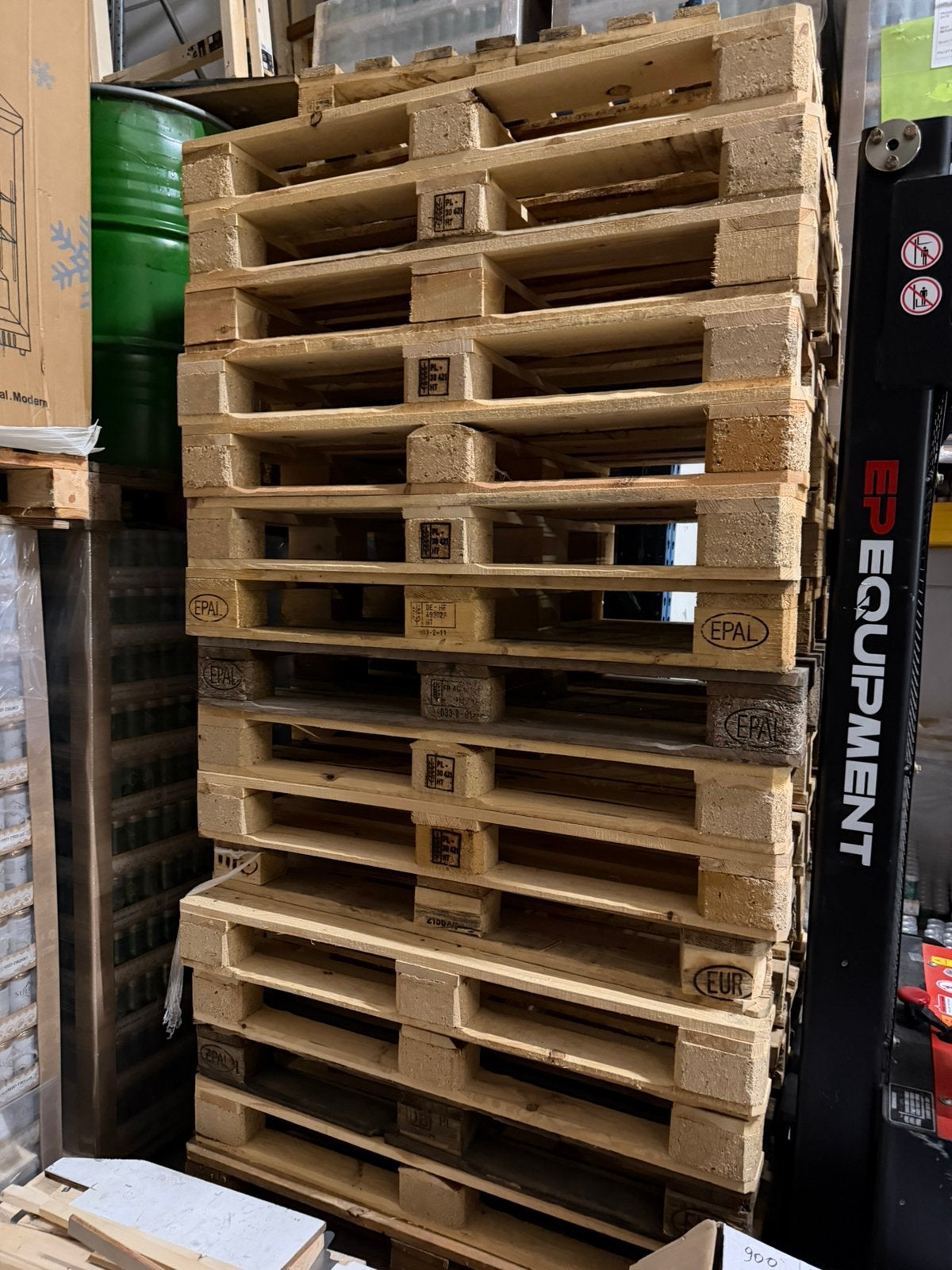 Rond 22 stuk gratis palleten, Ophalen, Minder dan 25 mm, Zo goed als nieuw, Plank
