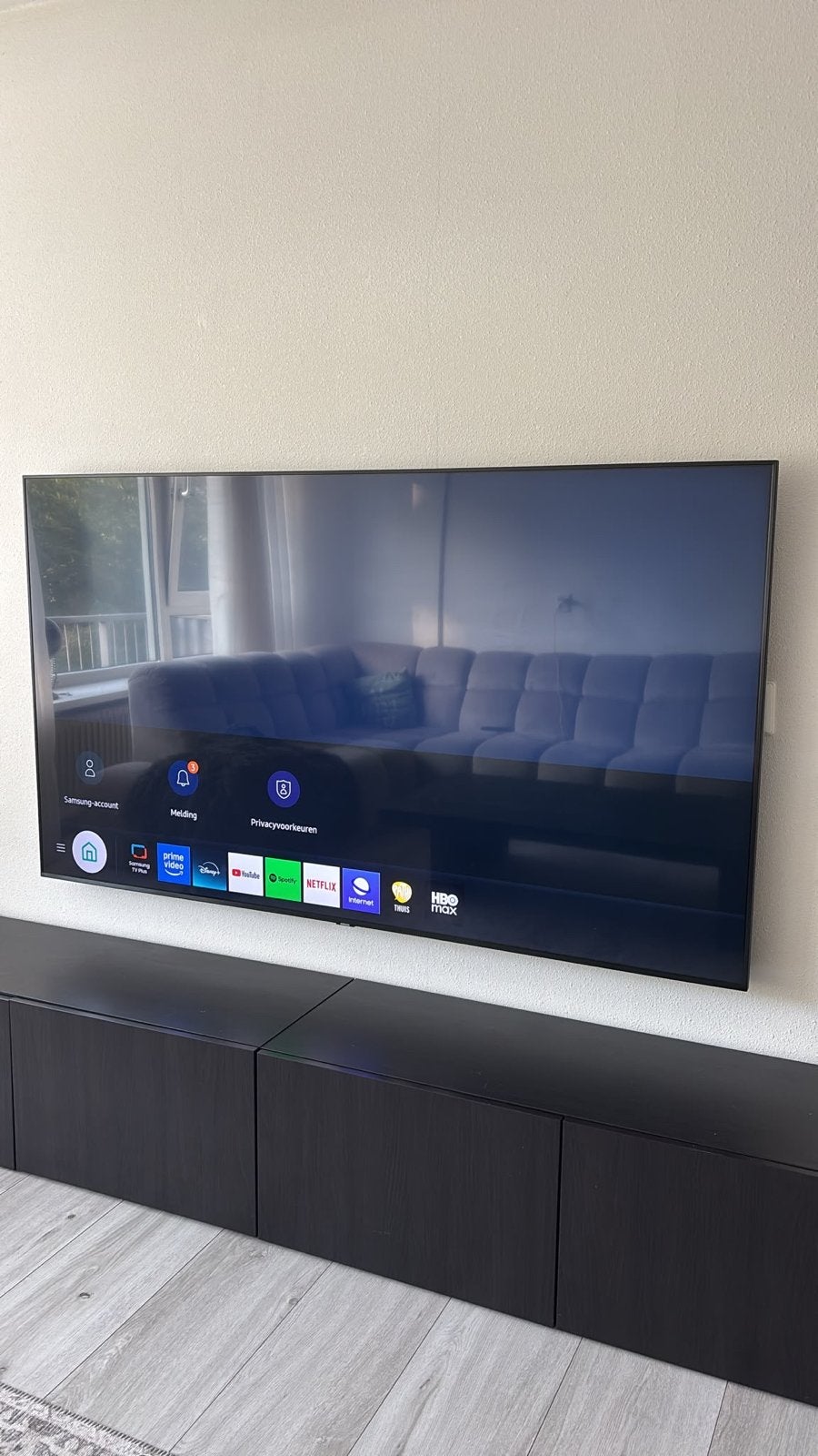 Samsung Smart TV 70 inch (evt. incl. tv meubel), Ophalen, Gebruikt, Samsung, 100 cm of meer