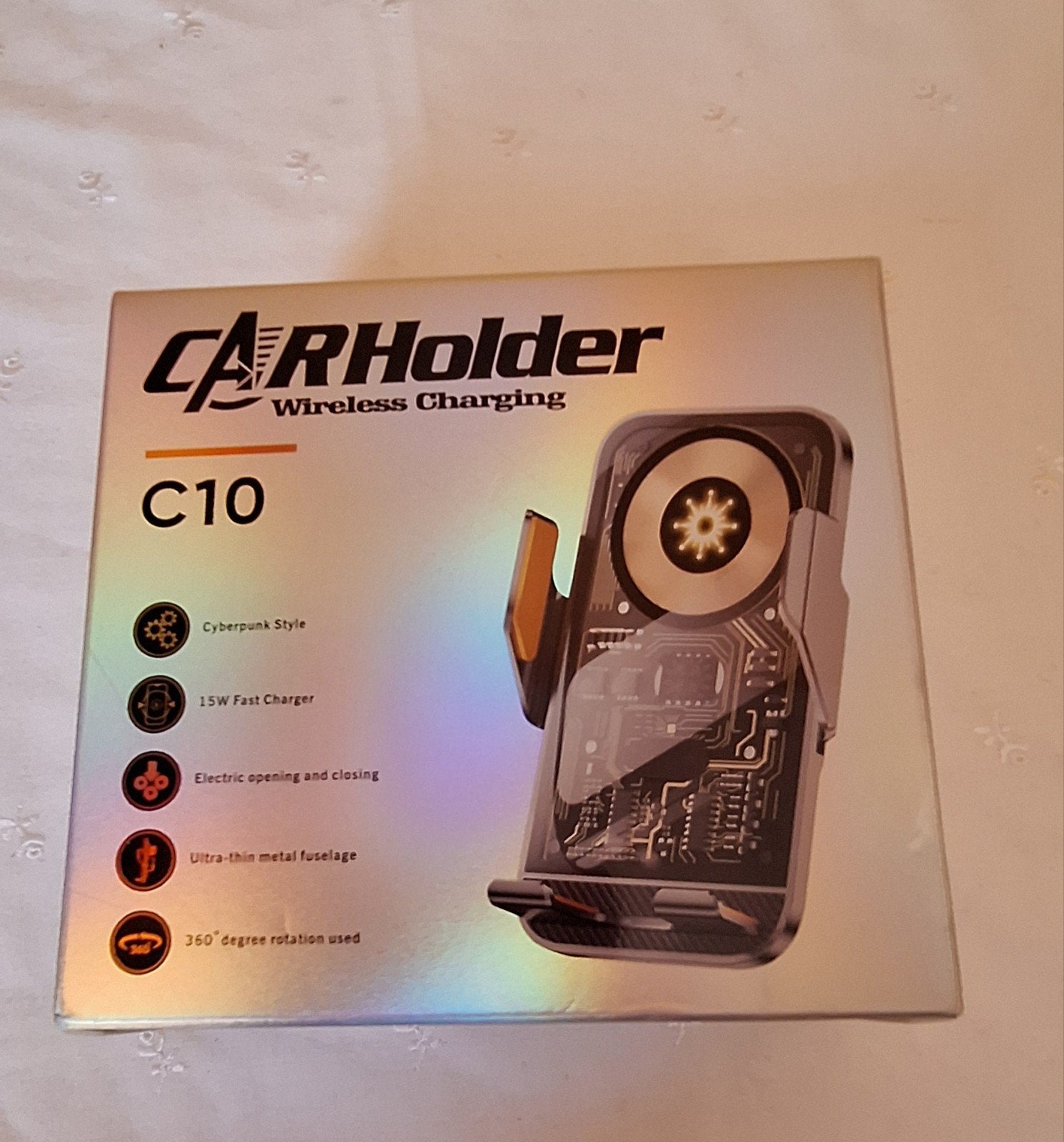 Draadloze Oplader Auto Houder C10 - 15W Snel Opladen, Ophalen of Verzenden, Nieuw