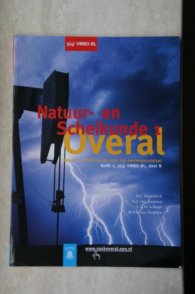 Natuur- en Scheikunde Overal 3(4) VMBO-BL 90-11-07408-4, Ophalen of Verzenden, Nieuw, VMBO, Scheikunde