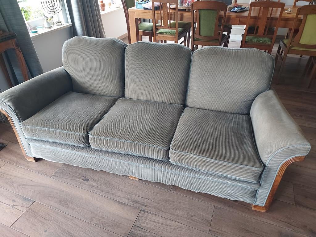 Art deco bankstel, 3 zits +fauteuil, Huis en Inrichting, Ophalen, Gebruikt, 75 tot 100 cm