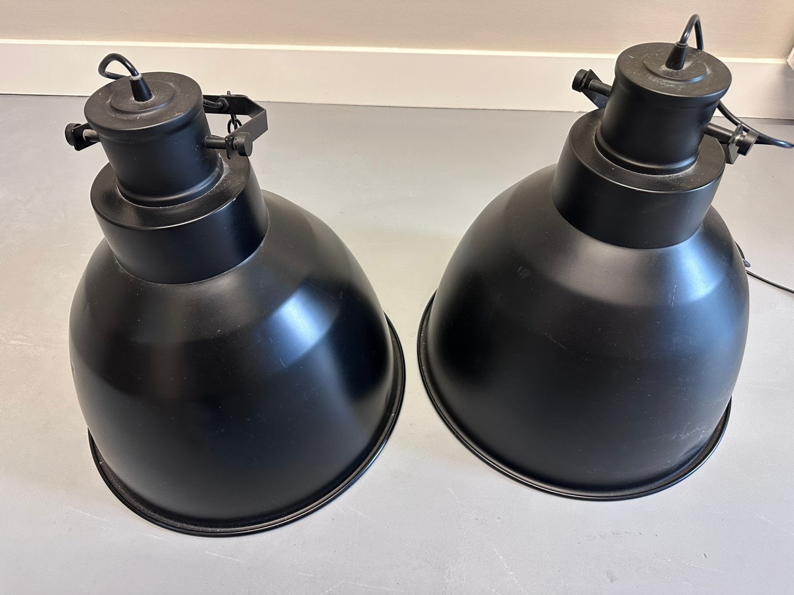 2x Hanglamp zwart, Ophalen, Zo goed als nieuw
