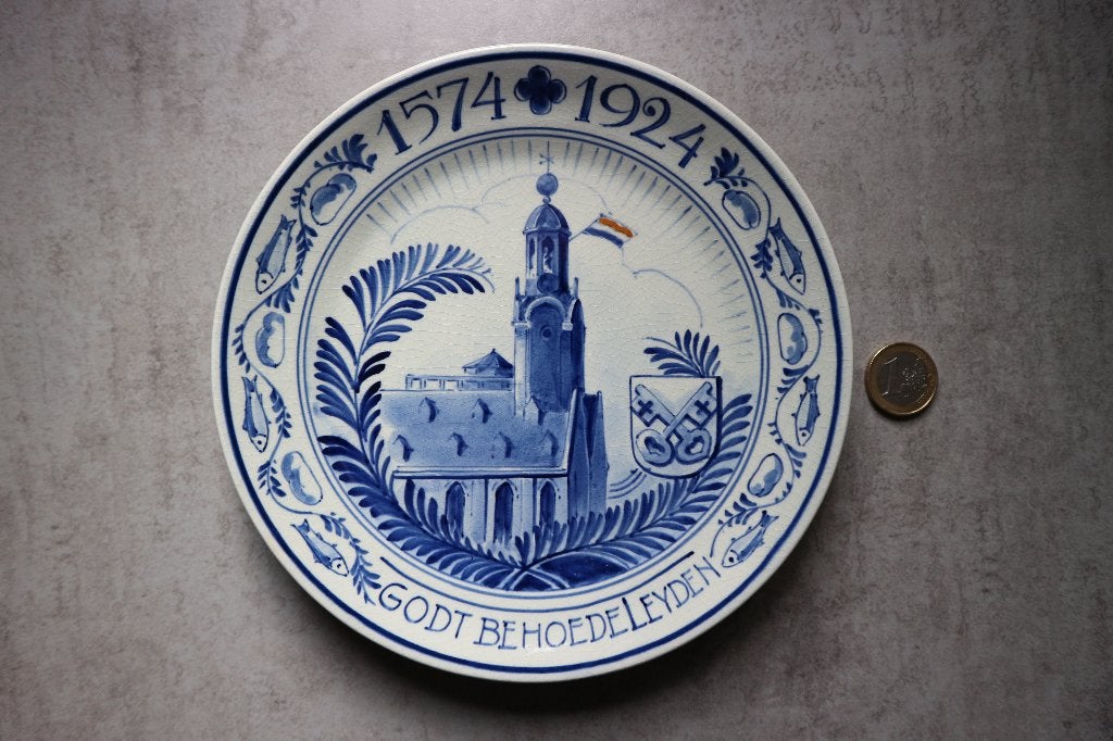 Wandbord 350 jaar Leidens Ontzet - Leiden, Ophalen of Verzenden