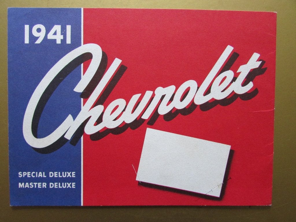 1941 Chevrolet prestige brochure, Engels, Ophalen of Verzenden, Zo goed als nieuw, Chevrolet