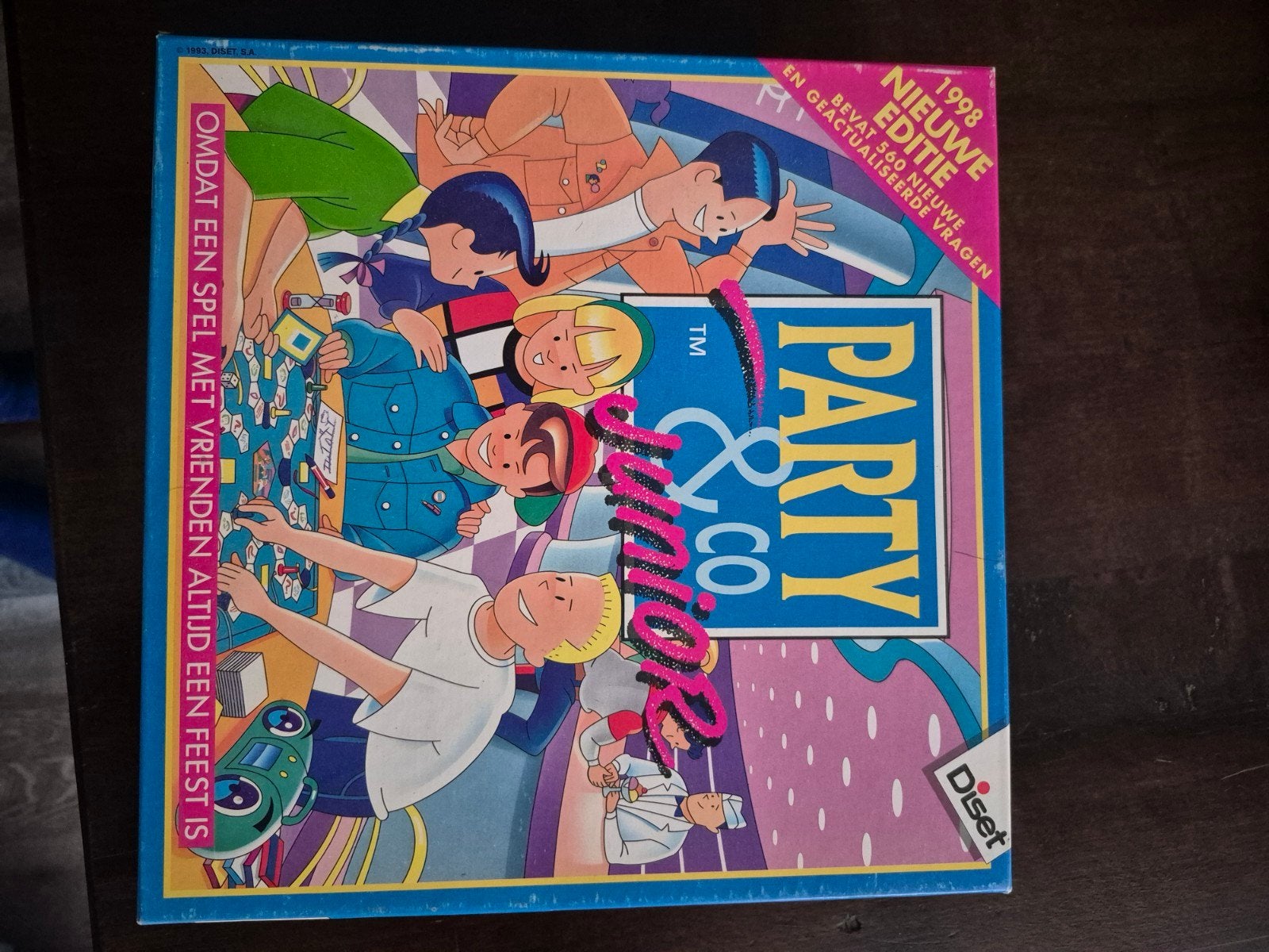 Party & Co Junior Bordspel - Nieuwe Editie 1998, Drie of vier spelers, Ophalen of Verzenden, Gebruikt, Diset
